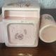 Storage pot with compartments for make-up and beauty products in old earthenware De Bruyn Fives Lille