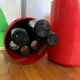 Umbrella holder Samp 70s red and black