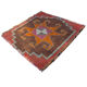 Tapis herki kurde vintage, 100 x 100 cm