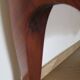 Louis XV commode - 2 drawers - floral marquetry - bronze ornament - 1950