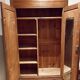 Vintage raw wood cabinet shelves and wardrobe
