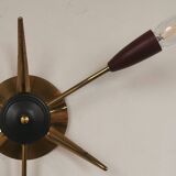Plafonnier ou applique spoutnik laiton
