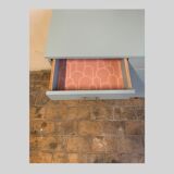 Buffet of the 60s, pastel blue