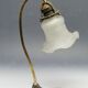20th century glass and metal table lamp, Austria-Hungary, 1890s