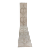 Vintage Turkish hallway rug 98x856 cm