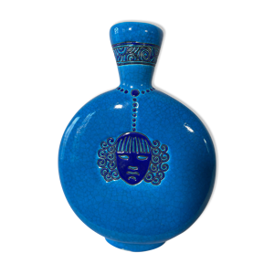 Vase bleu turquoise en faïence