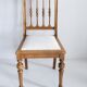Unique mid-century chair, white upholstery, oak wood, Europe, 1960.