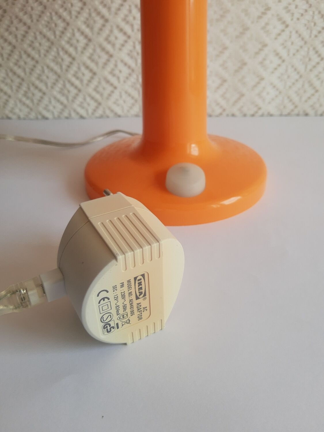 IKEA Skojig vintage orange cloud lamp