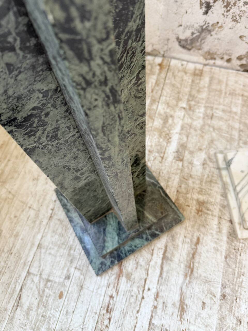 Set of 4 marble columns or pedestals.