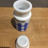 Set of 6 opaline spice pots from the 1960s