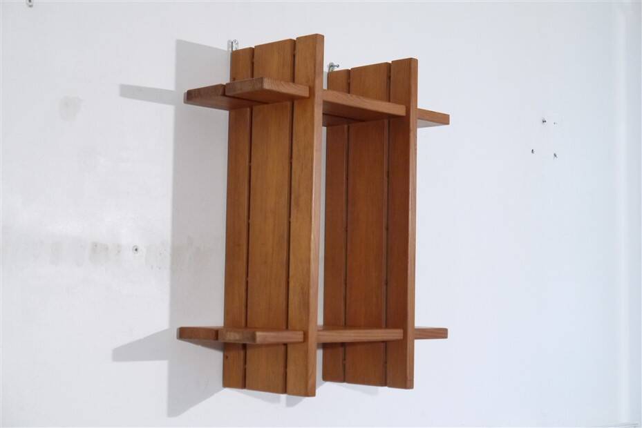 Solid wood shelf from Maison Regain 1970