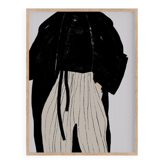 Figure féminine giclée art print, 50x70cm