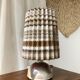 West Germany ceramic lamp and pleated lampshade
