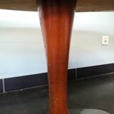 Czech vintage coffee table, wood and metal