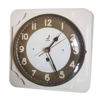 Old pendulum wall kitchen white bakelite 1950 Jaz