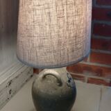 Old stoneware jar lamp