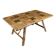 Rattan And Ceramic Dining Room Table Audoux Minnet attribution