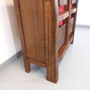 Bright brutalist bar furniture aranjou vintage from the 50s 60s in solid elm