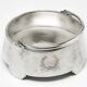 Neoclassical basket sugar bowl, silver-plated brass, Fraget, Poland, early 20th century