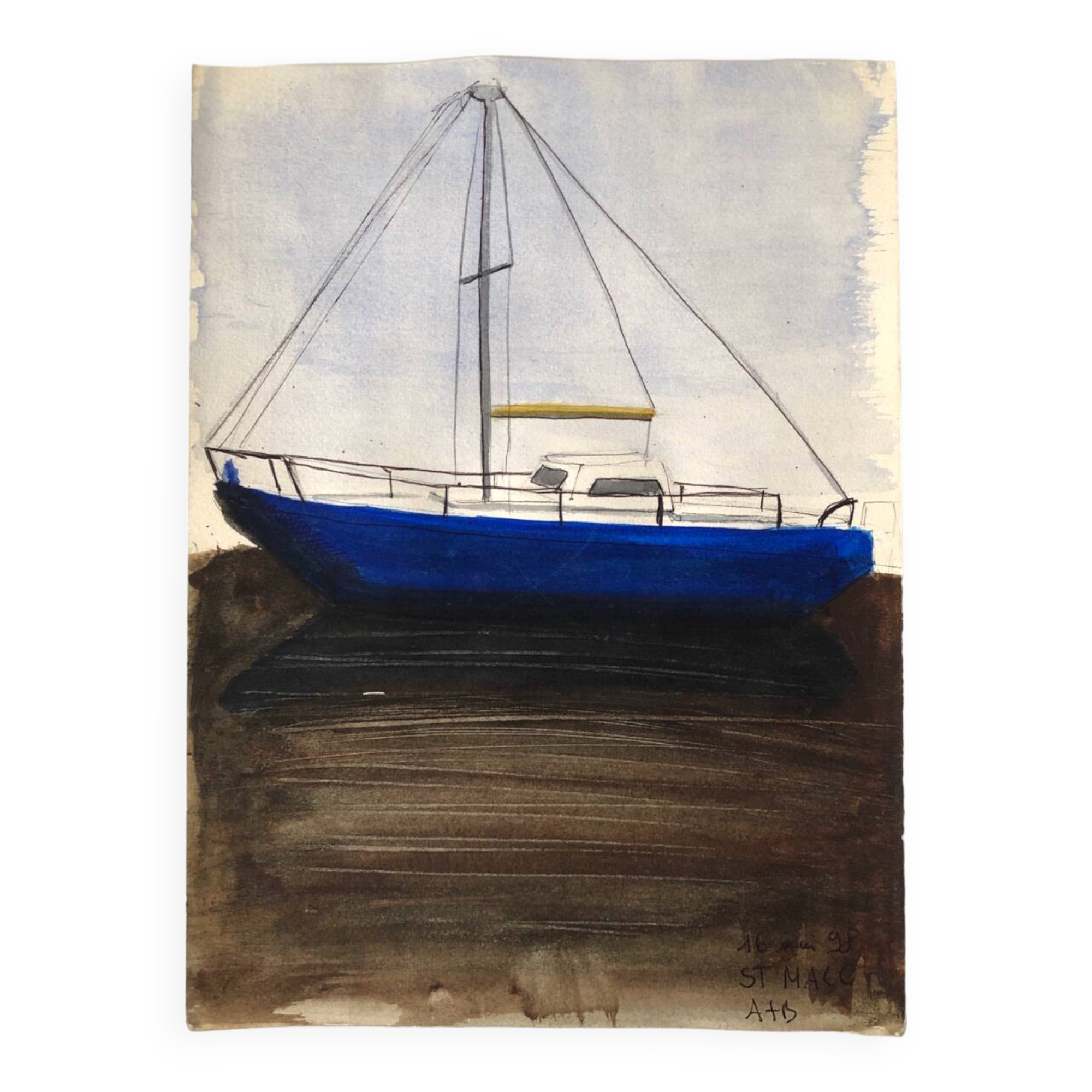 Illustration Blue Boat