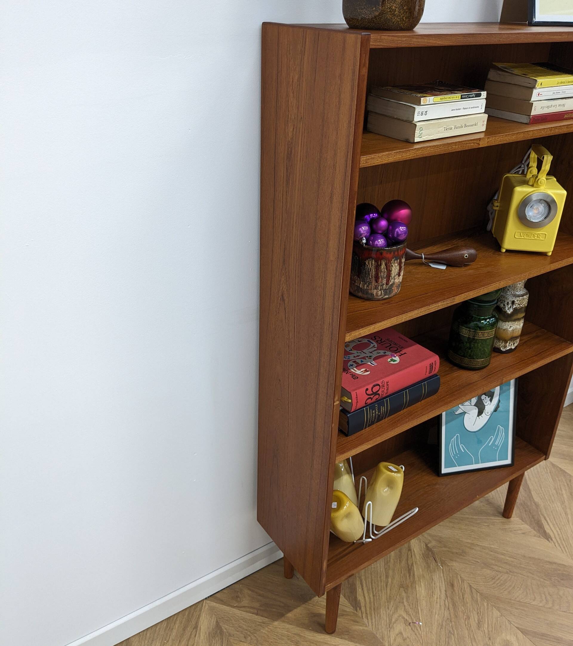 Vintage teak bookcase