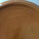 Vintage Luwasa cache-pot in brown caramel and black, ceramic, 1975