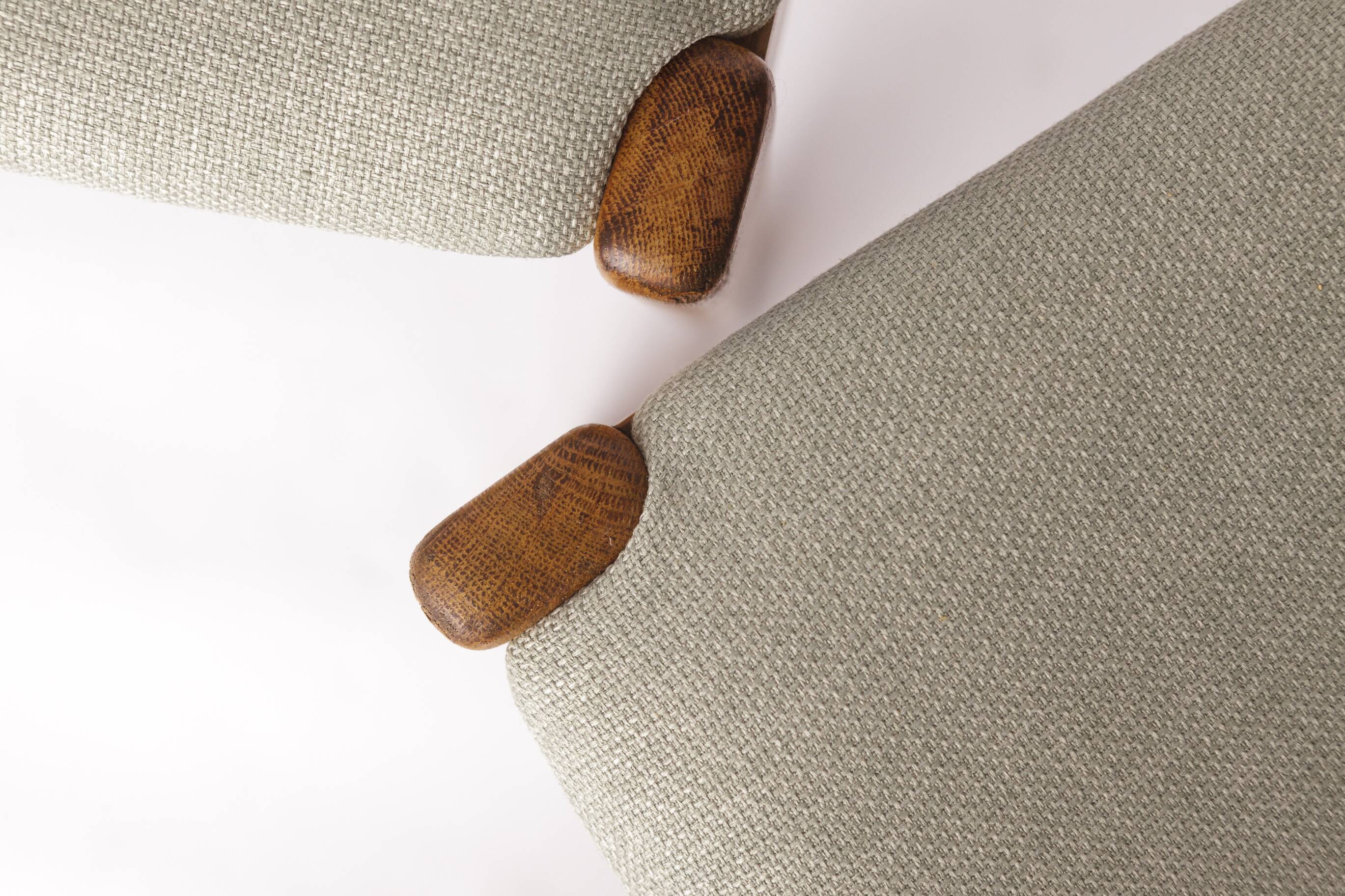 Set of 4 Vintage Oak Dining Chairs, 1960s Swedish Design by Alb Johansson