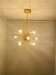 Beautiful mid century handmade urchin chandelier sputnik modern brass ceiling light fixture