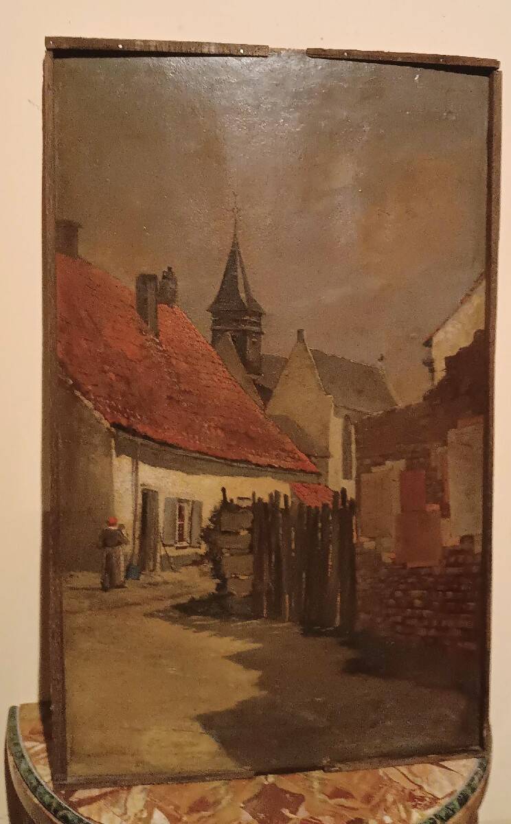 19th-century painting - Oil on panel - European school