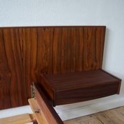 Danish rosewood floating bed from Sannemans Møbelfabrik, 1960s