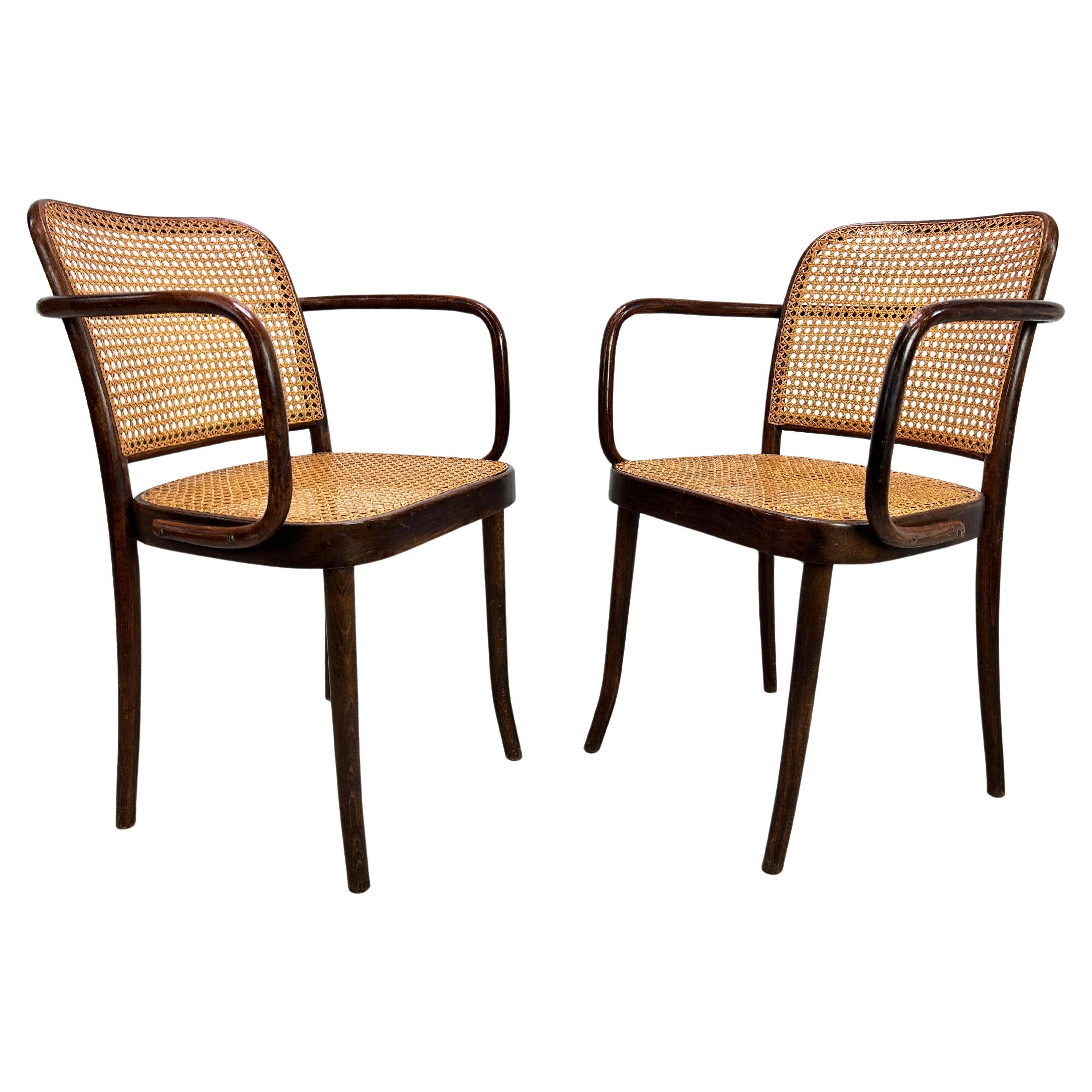 Fauteuil art déco n°811 "Chaise de Prague" par Josef Hoffmann