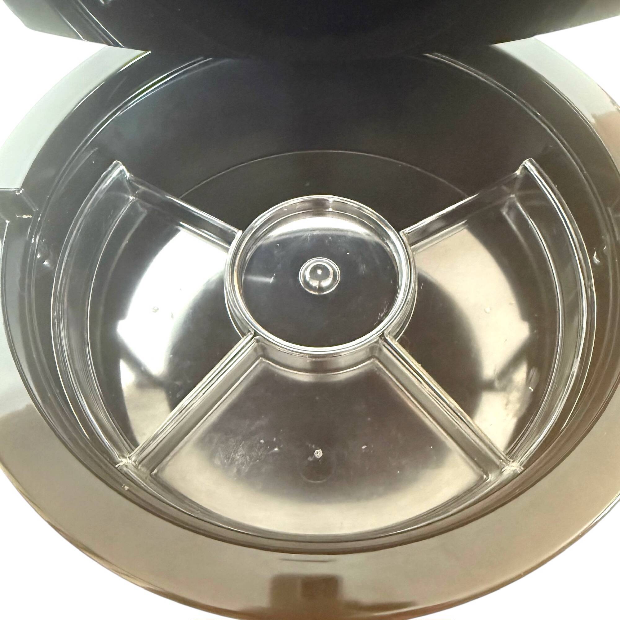 Coiffeuse et siège vintage italiens Silvi en plastique marron