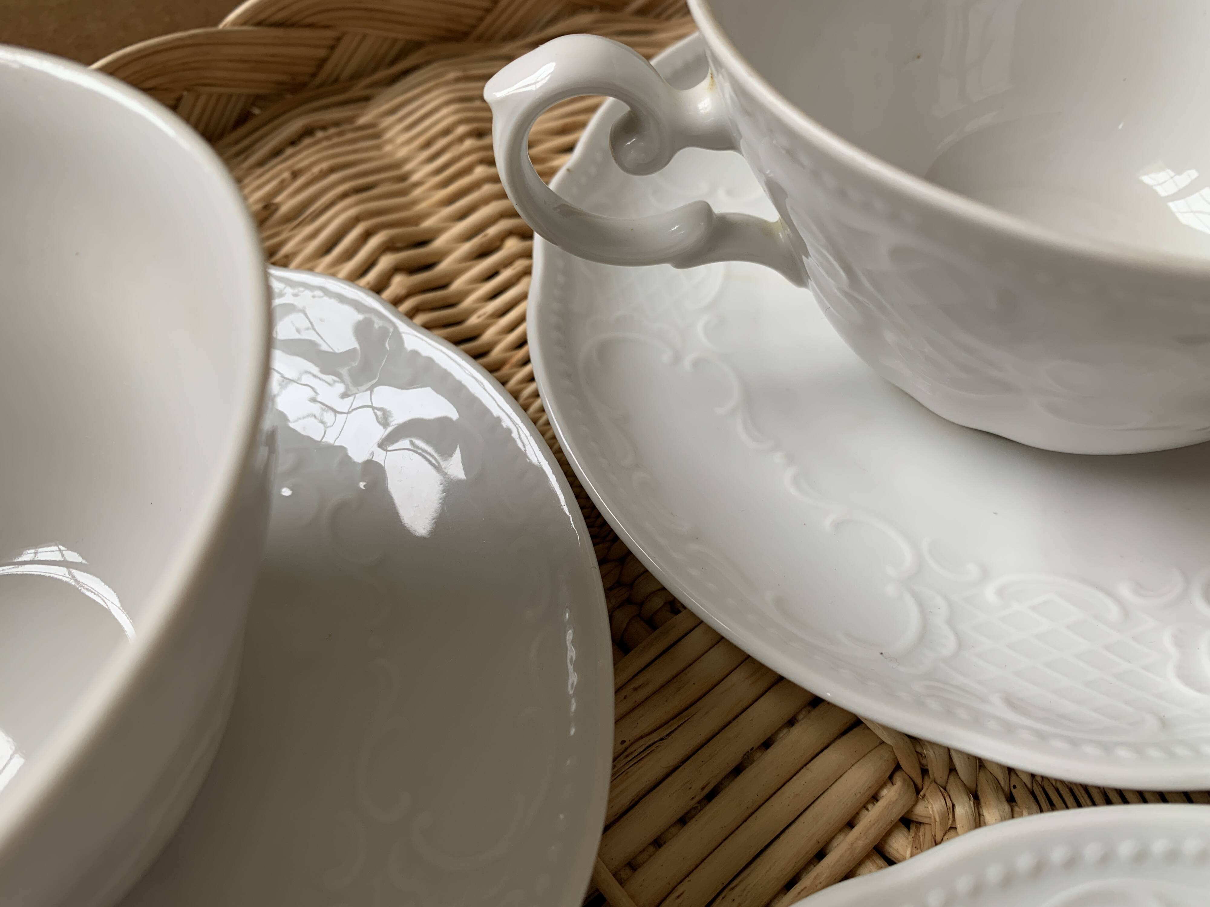 3 Seltmann Weiden Bavaria Porcelain Cups and Saucers