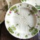 11 dessert plates in slip decorated with grapes Les salins