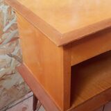 Bedside table with compass feet, 1950s