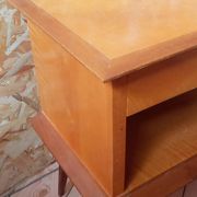 Bedside table with compass feet, 1950s