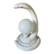 Vintage cobra lamp in ceramic and opaline