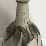 BOTTLE Vintage bottle in partially glazed pyrite stoneware
