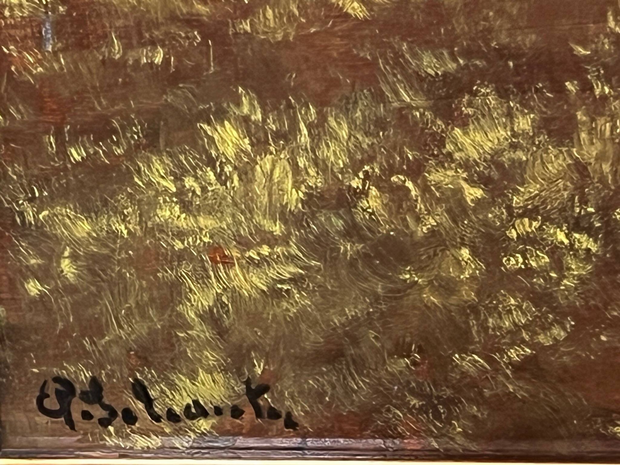 Paul Schouten (1860–1922). Original painting signed "Sheep". Oil on panel.