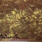 Paul Schouten (1860–1922). Original painting signed "Sheep". Oil on panel.