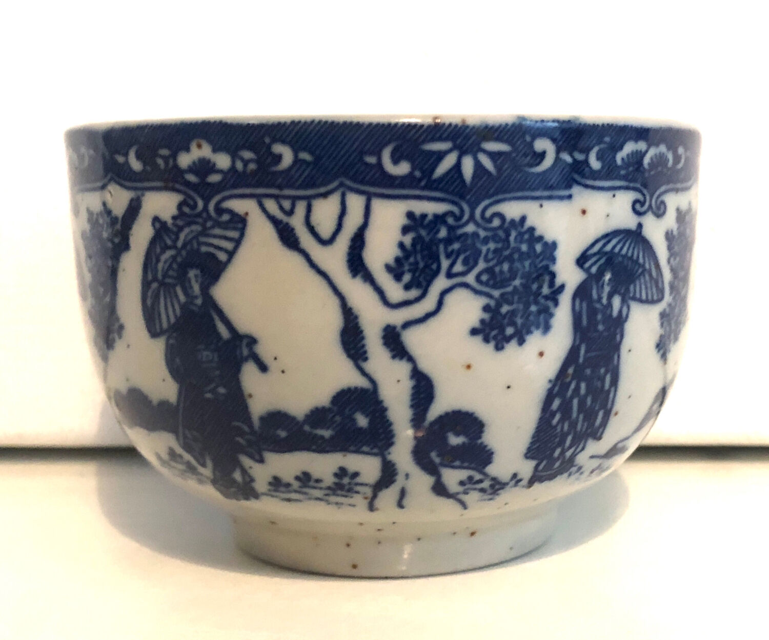 Japanese blue and white ceramic cup
