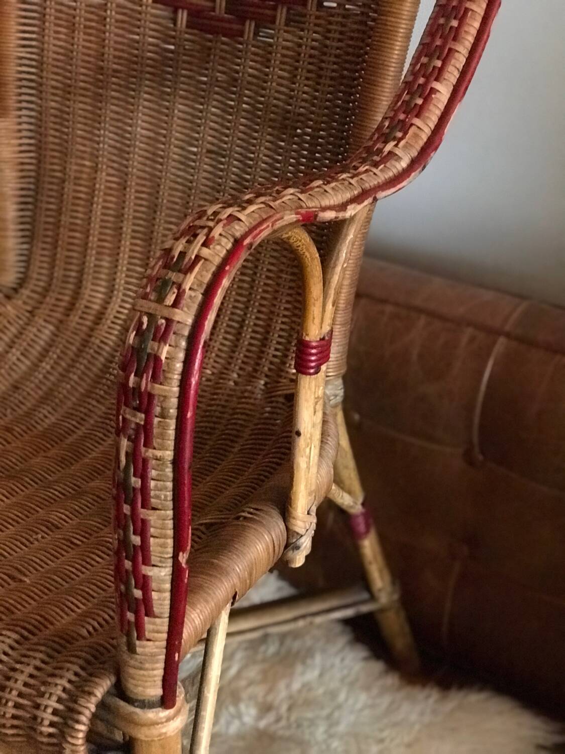Fauteuil en rotin adulte
