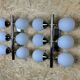2x 60s 70s 6-bulb Sputnik wall lights by Kaiser Leuchten opal glass