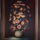 Still life with flowers by Raymond-Jean Bizet 20th century