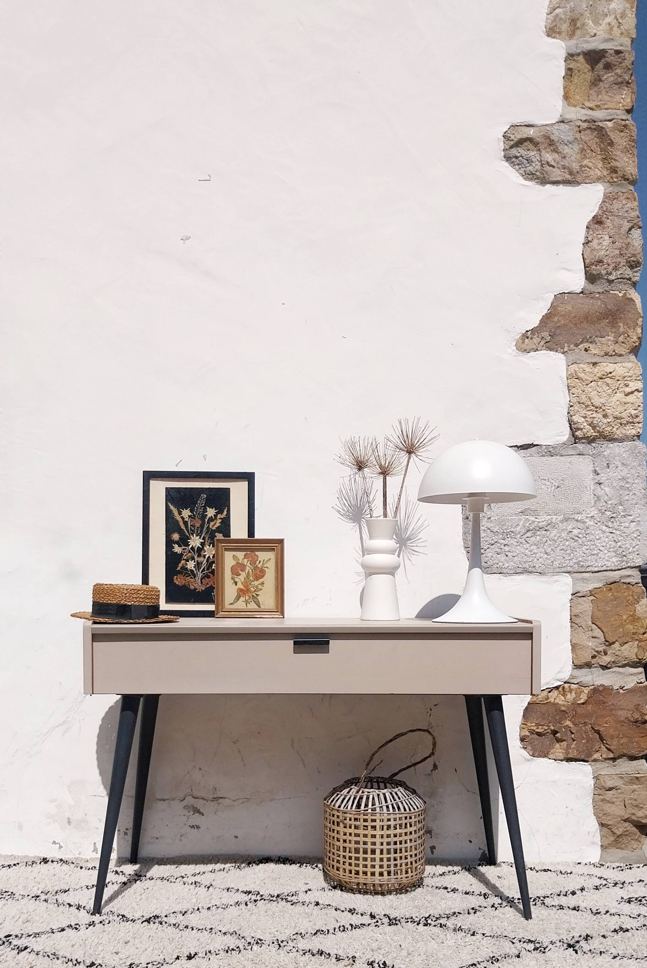 Meuble tricoteuse vintage, console, buffet