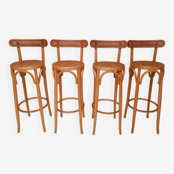 4 vintage bentwood stools and canning