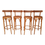 4 vintage bentwood stools and canning