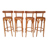 4 vintage bentwood stools and canning