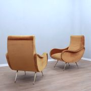 Mid century Lady style velvet armchairs 1960s