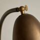 Art Deco table lamp in patinated brass from the 1930s.